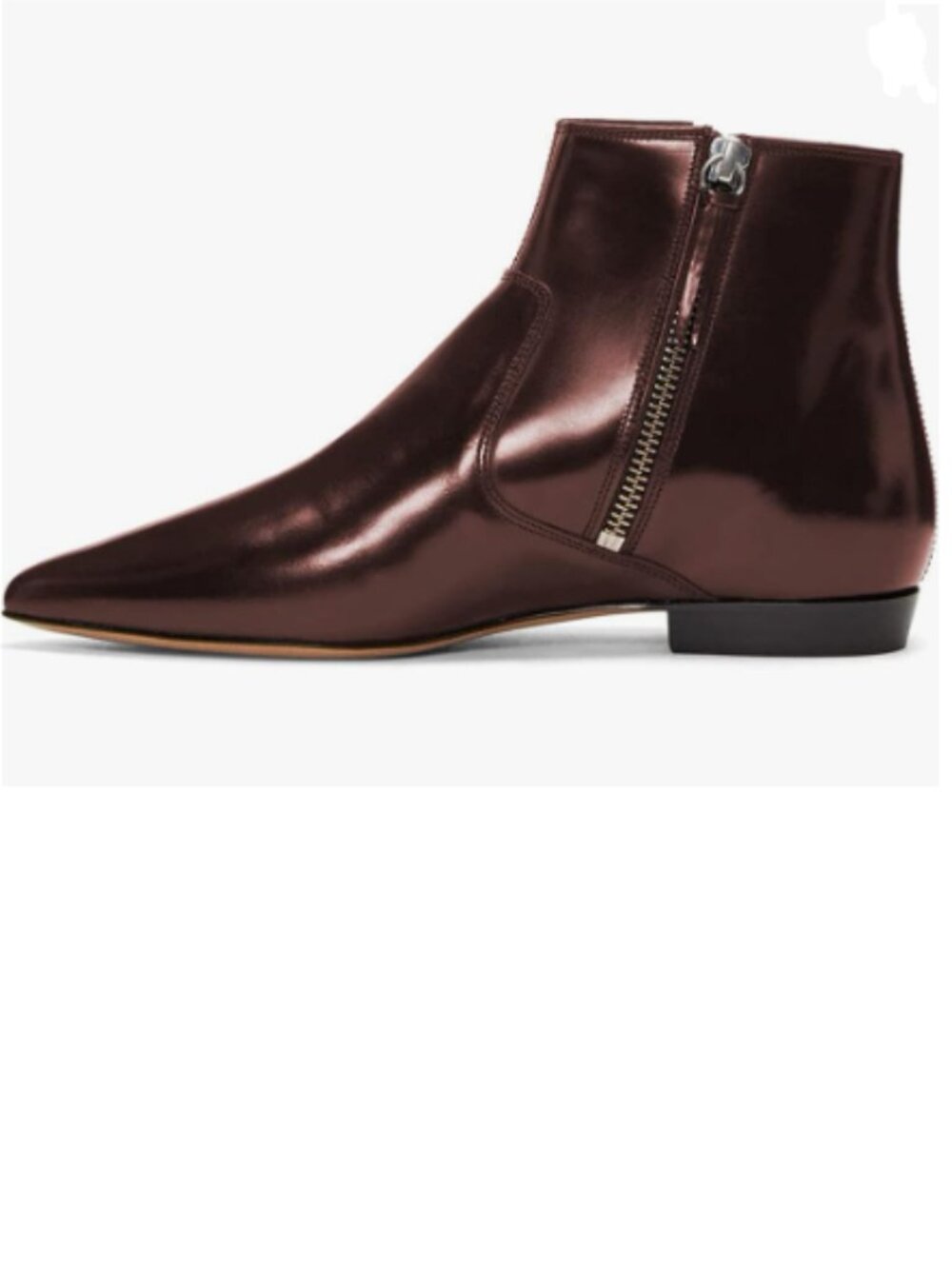 XYD Sienna Pointed Toe Ankle Boots Low Heel Double Side Zippers Dress Shoes